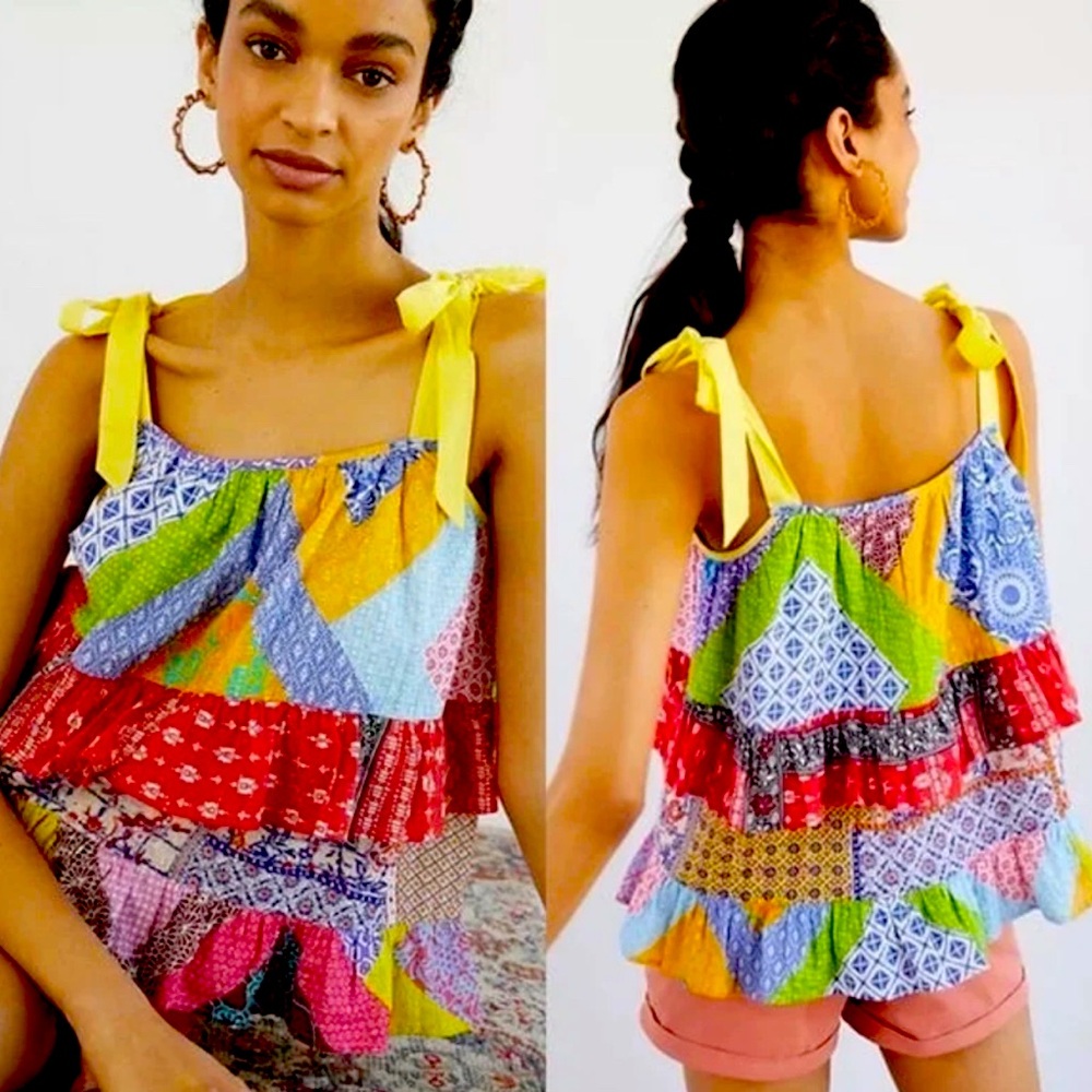 Anthropologie summer blouse tank